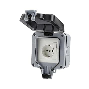 Waterproof Switch Socket Box IP66 220V Power Outlet for Garden Garage Single|Home & Garden |Switch Plates & Outlet Covers
