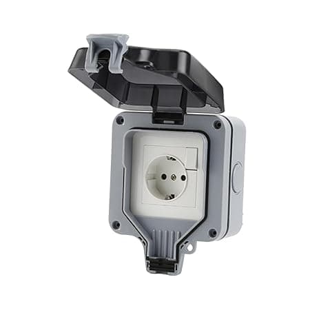 Waterproof Switch Socket Box IP66 220V Power Outlet for Garden Garage Single|Home & Garden |Switch Plates & Outlet Covers