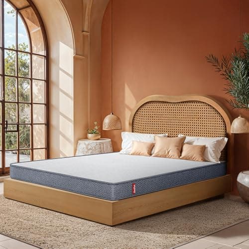 Duroflex LiveIn 2 in 1 Dual Reversible Soft & Firm Sides | 10 Years Warranty | Double Bed | Roll Pack Foam Mattress | 5 Inch Bed Mattress Double Size (72x48x5)