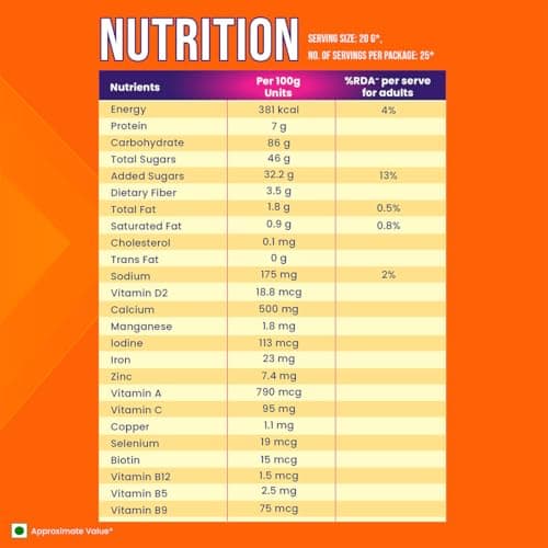 Bournvita Chocolate Nutrition Drink, 500 g Jar 5