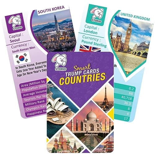 Storio EVA Foam Asia Map Puzzles for Kids with Trump Fact Cards for Playing Learning & Educational Toys - Jigsaw Puzzles for Kids Ages 4-8 - Gift for 4, 5, 6, 7, 8 Year Old Boys & Girls 3