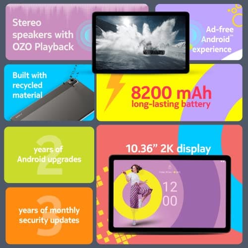 Nokia T21 with 10.3 Inches 2K Screen, Android 12 with 2 Years of Os Upgrades & 3 Years of Security Updates, 4Gb Ram, 64Gb Storage with Support for Active Pen | Wi-Fi (Grey) 2