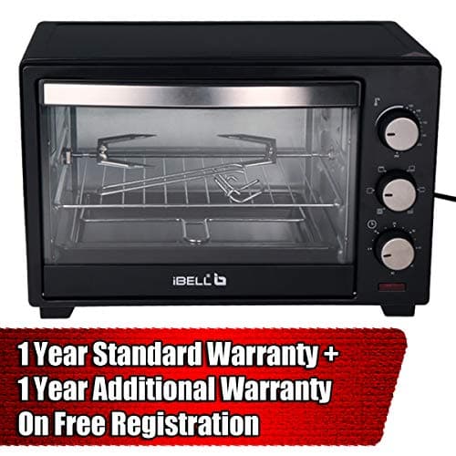 iBELL Ibleo25Lgnew 25 Liters Electric Oven Toaster Grill Otg With Rotisserie, Black, 1600 Watts 2