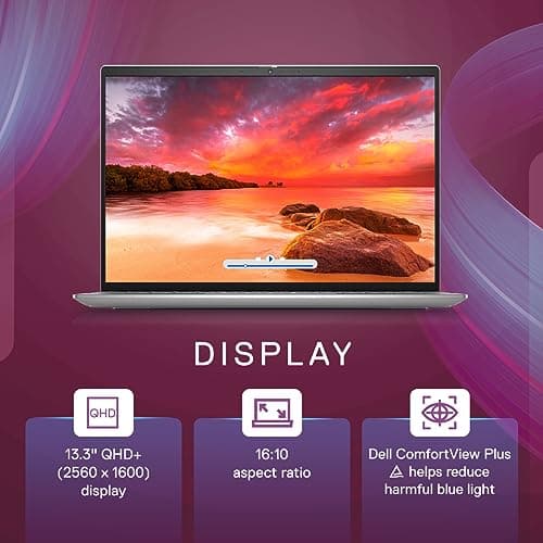 Dell Inspiron 5330 Laptop, Intel Evo Platform Powered by Intel Core i7-1360P Processor/16GB LP DDR5/1TB SSD/13.3" (33.78cm) QHD+ 300 nits/Win 11 + MSO'21/15 Month McAfee/Platinum Silver/1.24kg 3