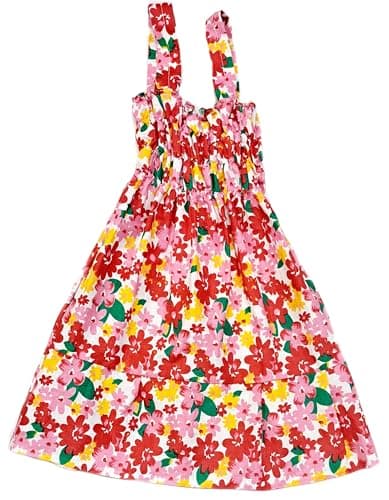 Baby Girl Knee-Length Mudgal India Creations Cotton Cute Collection Summer Wear(Pack Of 4 Nos) Dress Cum Jhabla/Frock (Color May Be Change If Same Color, 0-8 Years) (Yel/Gr Set, 7-8 Years), Assorted 4
