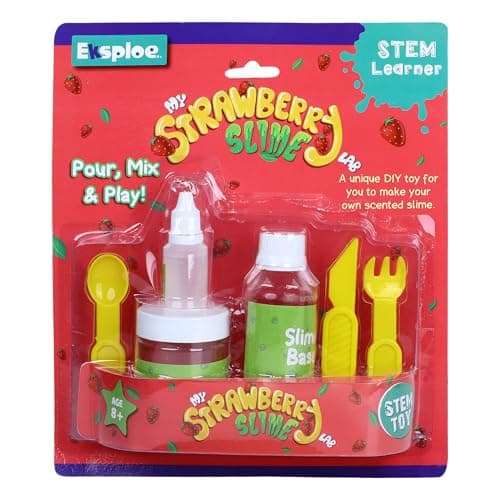 Eksploe by Explore..| STEM Learning Educational Toys Strawberry Making Lab for Boys and Girls Science Experiment Toy Kit for Ages 8-14| Birthday Gifts Ideas for Kids