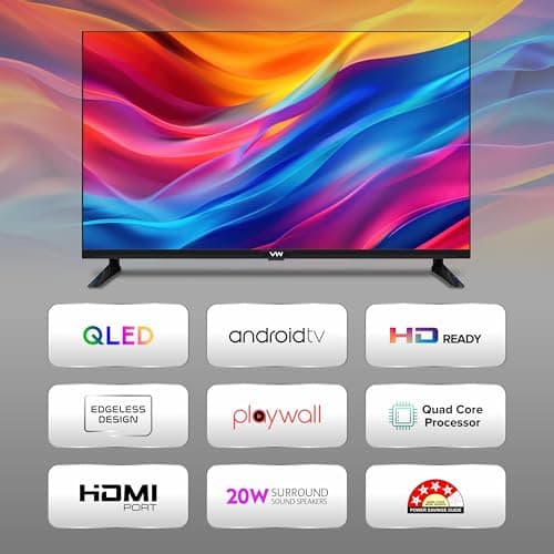 VW 80 cm (32 inches) Spectra Series HD Ready Smart QLED Android TV VW32AQ3 2
