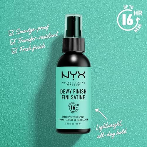 Nyx Professional Makeup Long Lasting Makeup Setting Spray, Dewy Finish, 60ml 3