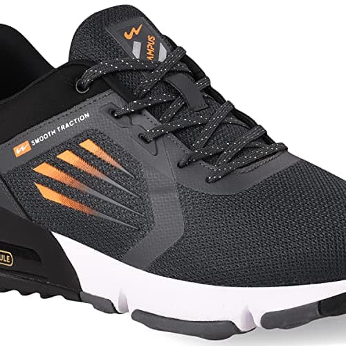 Campus Men's Tormentor F.Gry/BLK Running Shoes - 9UK/India 6G-852 3