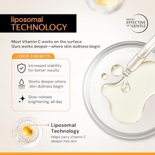 Deconstruct 10% Vitamin C Serum for Brightening| Powered by Liposomal Technology for Visible Glowing Skin|Targets Dull & Uneven Skin Tone |For Oily Skin| Co-Created With Dermatologists| Non-Irritating 4
