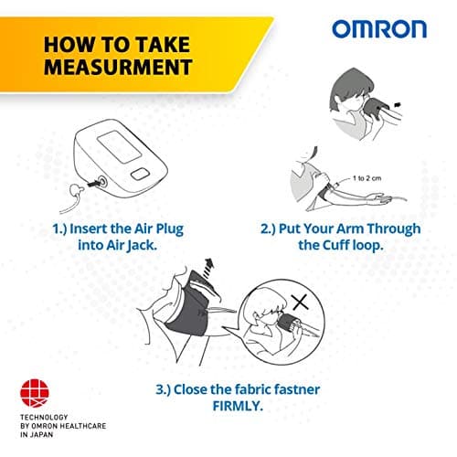Omron HEM 7121J Fully Automatic Digital Arm Blood Pressure Monitor with Intellisense Technology & Cuff Wrapping Guide for Most Accurate Measurement (White) 4