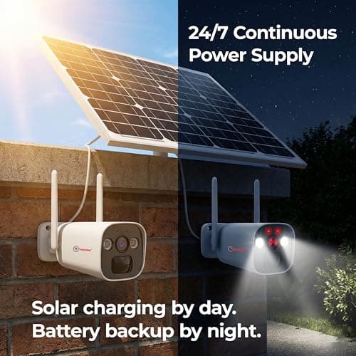 Trueview 13500mAh Solar Power Bank with Panel, Portable Charger for Wireless CCTV & Outdoor Security Cameras, Battery Pack for Camping, Hiking, Travel & Emergency Use 5