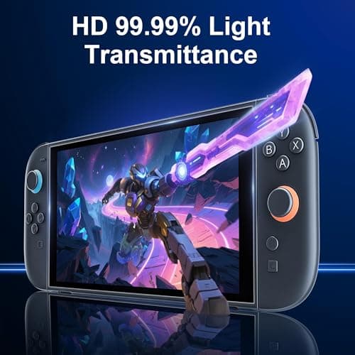 OIVO INDIA HD Tempered Glass Screen Protector for Nintendo Switch2, 8.7'' Automatic Calibration/Anti-Scratch/Case Friendly & Bubble Free, Protective Ultra Slim Game Console Screen Protector 5