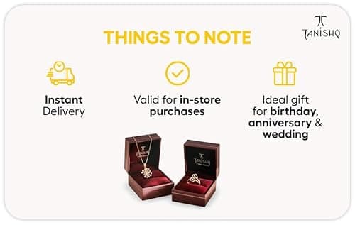 Tanishq - Gold Jewellery | | E-Gift Card | Instant delivery | Valid for in-store purchases | Ideal gift for birthday, anniversary & wedding 5