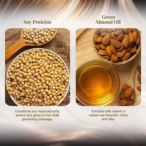 VLCC Nourishing & Silky Shine Shampoo - B1G1-350ml X 2 (700ml) | Stronger, Silkier Hair | Helps Prevent Frizzy Hair, Easy to Manage Hair Shampoo | Soy Proteins and Almond Shampoo. 5
