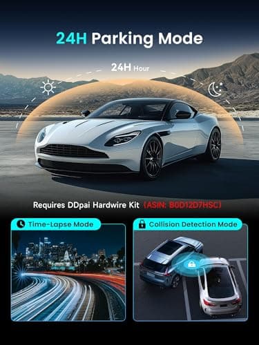 DDPAI Dual Channel Dash Cam for Car Front and Rear | 1600P Front + 1080P Rear Camera | F1.8 Aperture, Night Vision, 265° Wide Angle, G-Sensor, WiFi, Super Capacitor, Upto 256GB Storage 5