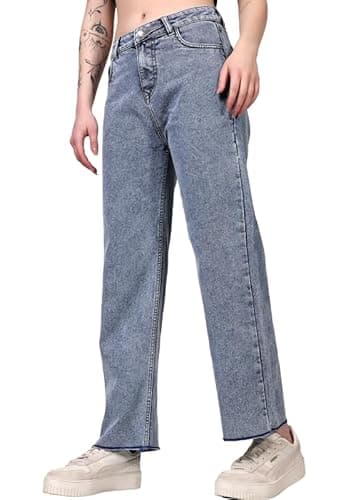 London Hills Women's Relaxed Fit High Rise Jeans || Woman Jean's || Women Baggy Jeans || Jean's for Womens || Loose Jean for Women's || Oversized Woman baggys