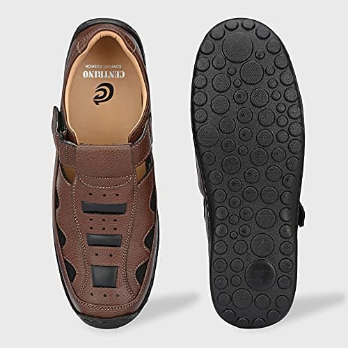 Centrino Men's 3678 Brown Thong Sandals_10 UK (3678-02) 4