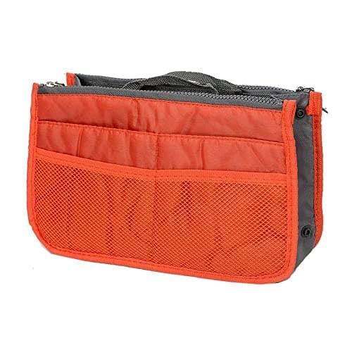 JAPP Nylon The Creative India Women Travel Insert Organizer Handbag Purse Large Liner Lady Makeup Cosmetic Bag Travelling Bag (Colour May Vary)