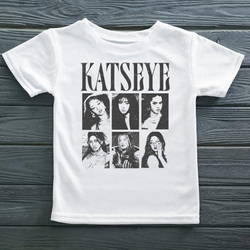 PRETTY UR PARTY Katseye Inspired Kids T-Shirt 100% Cotton | Soft Graphic Tee for Boys & Girls | Kpop Style Casual Wear (in, Age, 8 Years, 9 Years, Regular, Black) 2