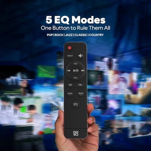 GOVO GOSURROUND 600 | 90W Soundbar | 2.1 Channel Home Theatre | Deep Bass from 4” Subwoofer | BT v5.3, HDMI, AUX, USB Connectivity | 5 EQ Modes 6