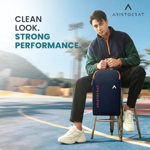 Aristocrat Berry 11L Casual Daypack with Adjustable Shoulder Straps, Lightweight, Durable Premium Polyester Backpack, Single Compartment & Reverse Zipper, For Men & Women, Navy 2