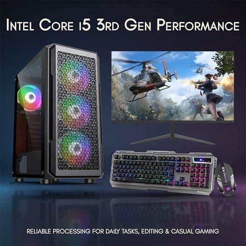 TECH- Assemblers Core i5 3rd Gen Desktop PC | 16GB RAM | 512GB SSD | Windows 11 | Black 5