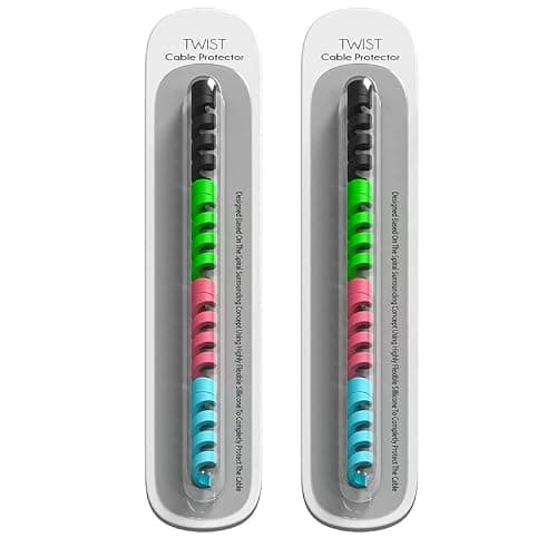 Spiral Cable Protector for Motorola Moto Tab G70 Saver Charging Cord Protective Wire Protector Lightweight Durable Flexible Wire Winder Universal Cable Cover (8 Pieces, SE.U)