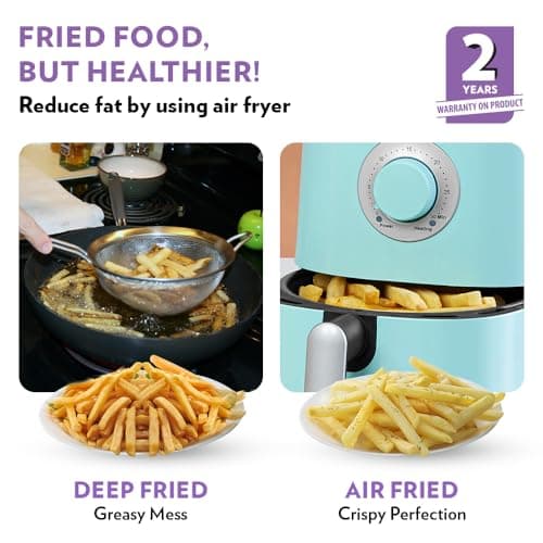 Borosil Best 1.2 L Air Fryer | 4 in 1 Function with QuickFry Technology, Auto Off Function | Air Fryer for Bake, Grill, Roast, Reheat etc. | 90% Less Oil | 2 Year Warranty | Black 6