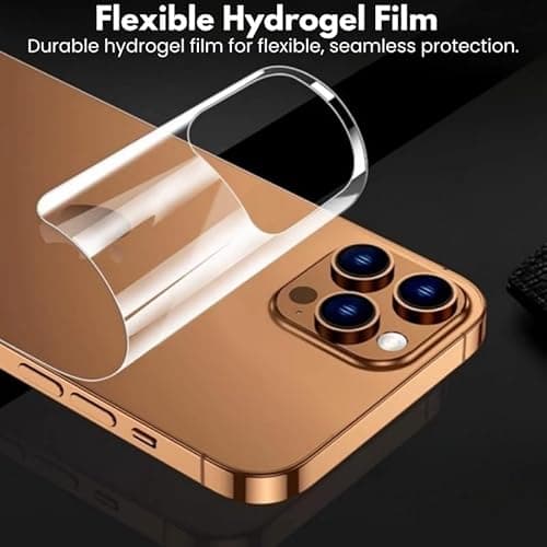 90STETHIX - Compatible For iQOO 15R | Unbreakable 4 layer Transparent Hydrogel Membrane (NOT GLASS) Back Screen Guard Protector (Scratchproof/Self Healing) (Coverage-Side+Back) (Matte) 3