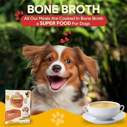 PetChef's Wet Dog Food|Grain-Free Chicken Chow & Brown Rice|Delicious wet Gravy|Natural and Grain-Free, No Artificial Flavours, Added Vitamins and Proteins|Dog Food for Adult and Puppy|Pack of 5x300gm 4