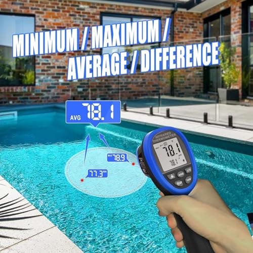 SKYKING 1500°C Industrial Infrared Thermometer Gun | Non Contact IR Pyrometer Temperature Gun with Dual Laser & Adjustable Emissivity | High Temp Thermometer for Furnace, Kiln, Foundry, Metal Casting 4