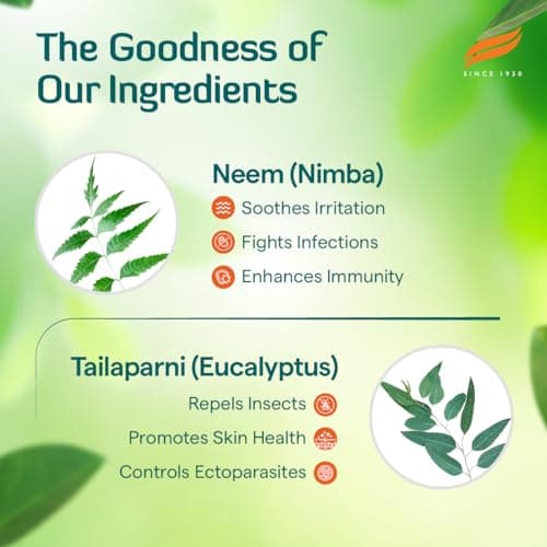 Himalaya Erina-EP Shampoo | 200 ml | Tick & Flea Control for Dogs & Cats | with Neem & Eucalyptus for Skin Health & Hygiene 5