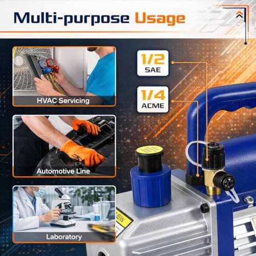 Spector Litt Vacuum Pump – Heavy-Duty, Low Noise, Efficient Vacuum Pump for Laboratory & Industrial Use 3