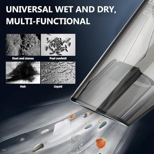 INALSA Car Vacuum Cleaner,Car Cleaning Accessories,5 Mtr Long Corded 2-in-1 Wet & Dry Vacuum,Strong 5KPA Suction Power,HEPA Filtration,Lightweight &Durable Body,Small/Mini Size(Black) CarWorx-Free Bag 3
