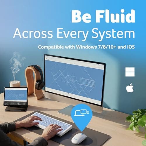 Acer ZenKeys Duo Wireless Keyboard & Mouse Combo | 2.4 GHz + Bluetooth | Rechargeable 500 mAh Type-C | 99-Key Silent Keyboard | 1600 DPI Optical Mouse | 10m Range | Windows/macOS/Linux Compatible 6