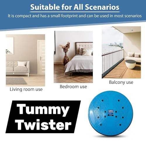 R.s India Care Tummy Twister Abdominal ABS Exerciser Body Toner Fat Buster Oblique Workout Perfect Waist Trimmer Exerciser Home Gym Equipment for Men and Women 4