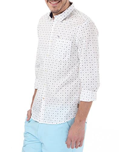 Flying Machine Men's Casual Shirt (8907259948089_FMSH6887_Large_White) 3
