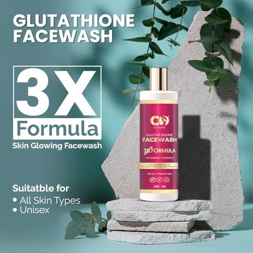 CO Luxury Glutathione Face Wash with Vitamin C & Kojic Acid | Skin Brightening Facial Cleanser for Men & Women | SLS & Paraben Free Facewash for All Skin Types 4
