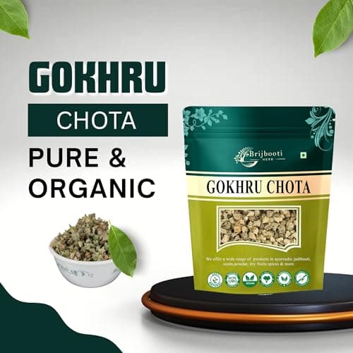 Brijbooti Gokhru Chota 100 Gr - Tribulus Terrestris Seeds - Small Caltrops | FSSAI, GMP, ISO Certified 4