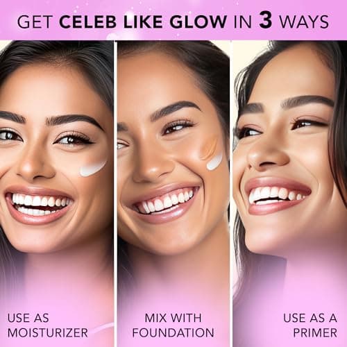 FACES CANADA Strobe Cream Mini- Pink, 18ml | Primer + Highlighter + Moisturizer | Shea Butter & Hyaluronic Acid | Intense Hydration | Flawless Radiant Dewy Skin | Illuminating & Glowing Makeup Base 2