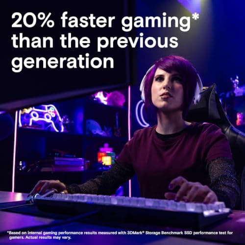 Crucial T700 2TB Gen5 NVMe M.2 SSD - Up to 12,400 MB/s - DirectStorage Enabled - CT2000T700SSD3 - Gaming, Photography, Video Editing & Design - Internal Solid State Drive 4