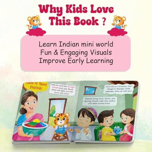 Pegasus India Mini World Kids Geography Book Travel Across Food Festivals Languages and Maps for Children Discovering Regional Diversity States ... and Fun Facts about the Indian Subcontinent 4