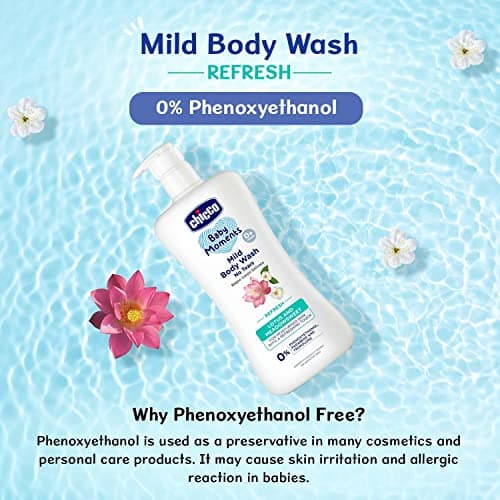 Chicco Baby Moments Mild Body Wash Refresh, New Advanced Formula With Natural Ingredients, No Tears & Soap-Free, Mild Formula For Babys Body Wash, No Phenoxyethanol And Parabens (500Ml) 4