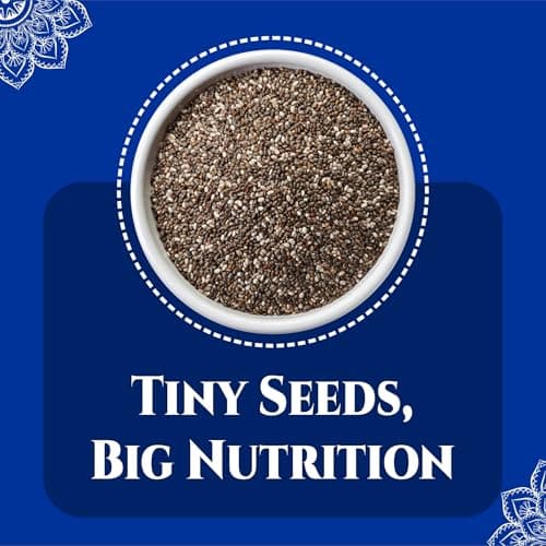 BRALCON Raw Unroasted Pure & Natural Chia Seeds - 100gm | Chia Seeds for Eating with Omega 3 and Rich in Fiber, Calcium & Protein | Antioxidant | Healthy Superfood 4