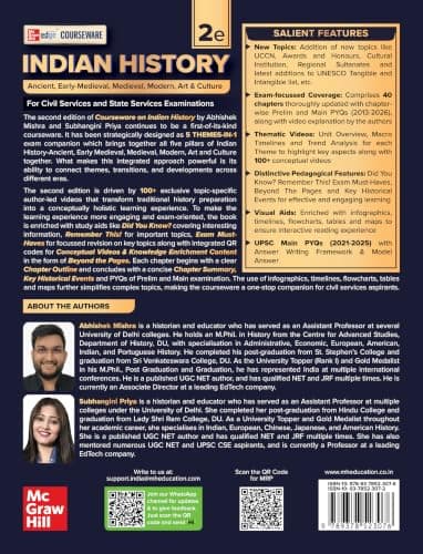 Indian History, 2e for UPSC 2026 by Abhishek Mishra | Chapter-wise 14 Years Online Prelims & Mains PYQs (2013-26) | 100+ Author Videos | 5-Themes-in-1: Ancient, Early-Med, Med, Modern, Art & Culture 2