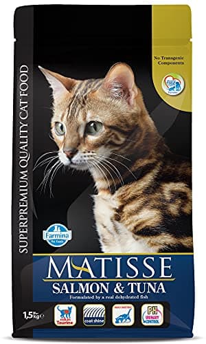 Matisse Farmina Pet Foods Dry Cat Food, Adult, 1.5-Kg, Salmon and Tuna (Pack of 1)