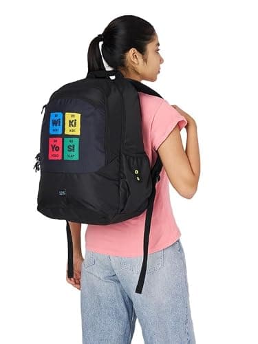 Wiki Stylish Unisex Backpack 2 Durable & Lightweight backpack for Men & Women | Backpack for Office, Gym, Travel (31.5 Litre, Black) 4