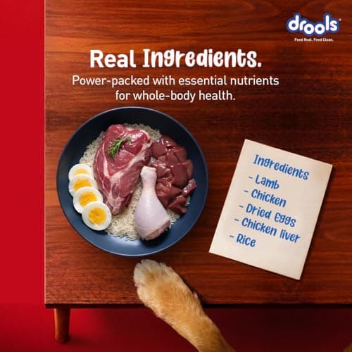 Drools Adult Dry Dog Food 1kg | Lamb and Rice Flavour | Supports Skin Nourishment and Coat Radiance | Promotes Healthy Digestion | Natural Antioxidants | Strengthen Immunity 3