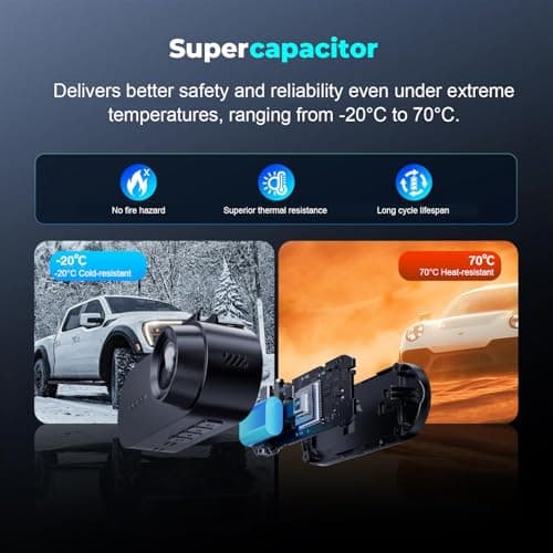 DDPAI Dash Cam for Car with Screen [2026 Edition] 2K QHD Front Camera | ADAS, F1.8 Aperture, Night Vision, 260° Wide Angle, G-Sensor, WiFi, Super Capacitor, Wi-Fi & App Control 5